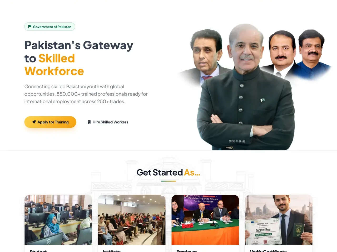 The NAVTTC digital platform and programme-led website design.